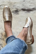 Mocassins Patchwork À Bout Rond pour Femmes | Idéaux pour Le Bureau Et Les Sorties Quotidiennes