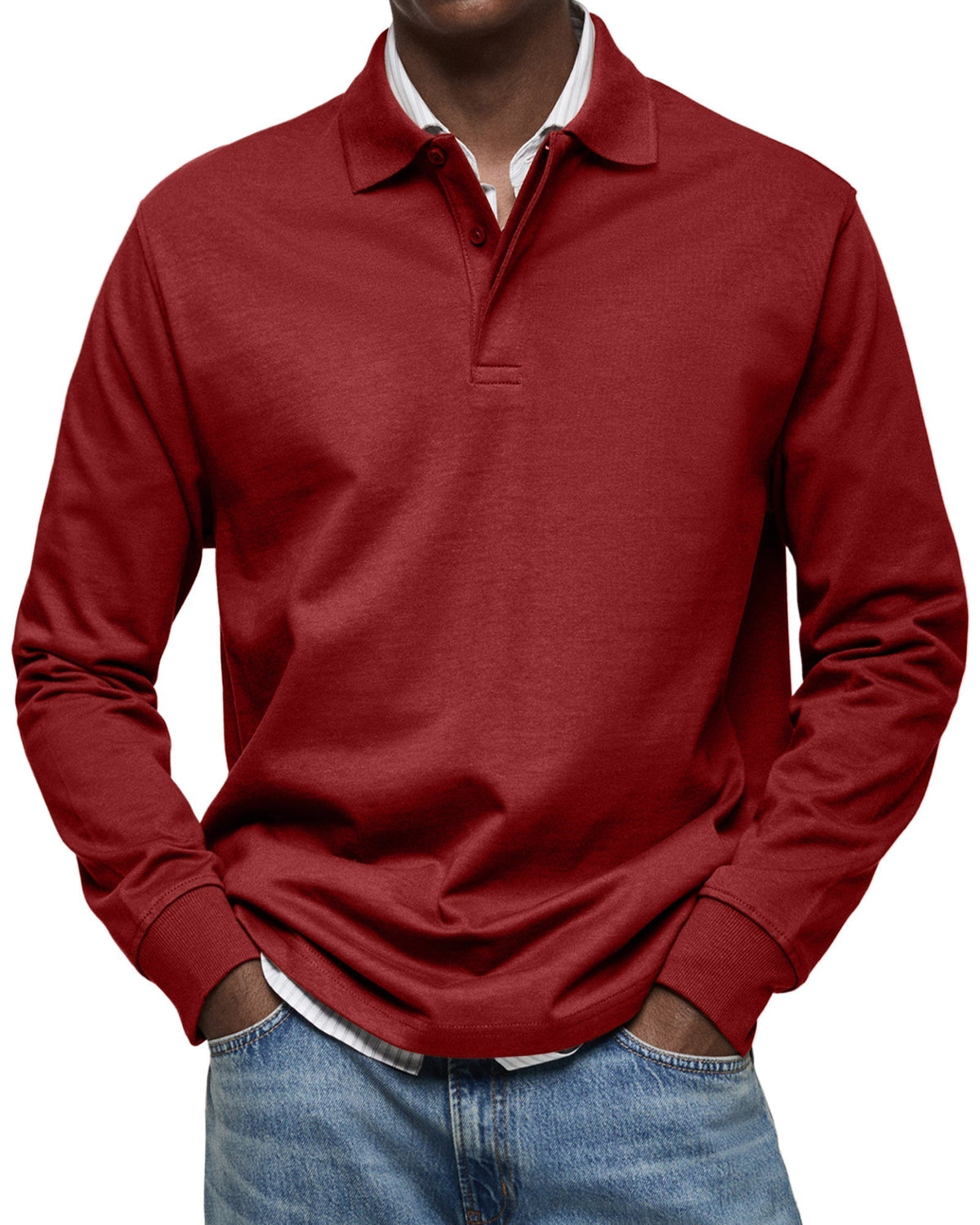 LAURENT MONACO | POLO DE LUXE À MANCHES LONGUES