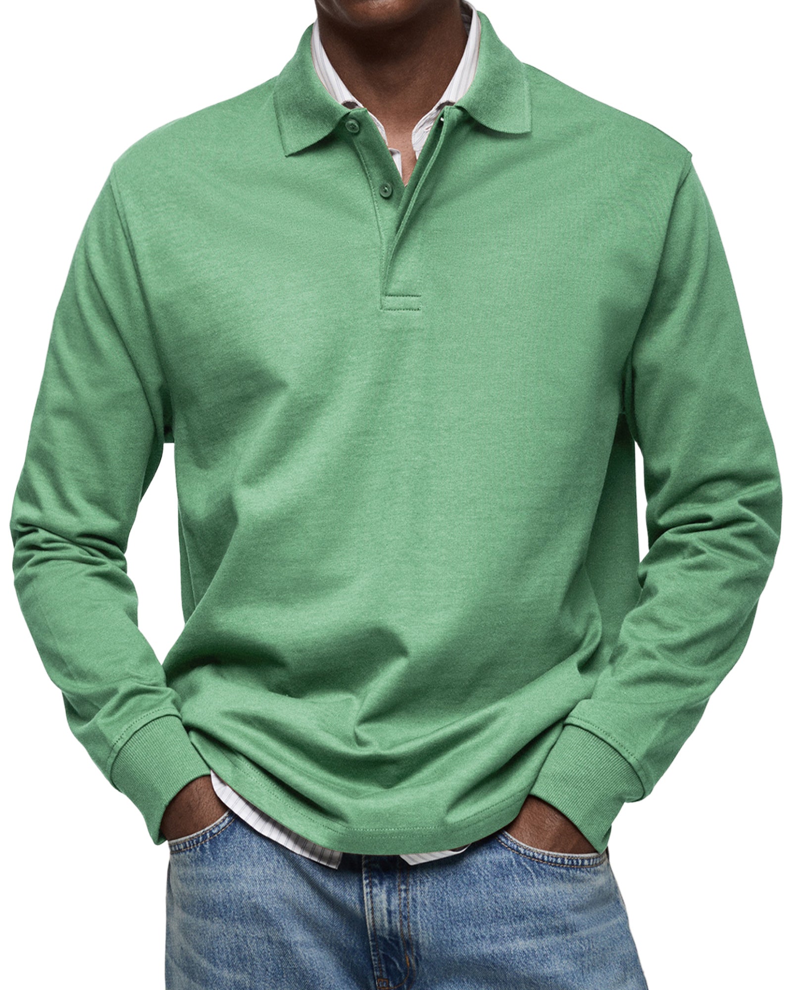 LAURENT MONACO | POLO DE LUXE À MANCHES LONGUES