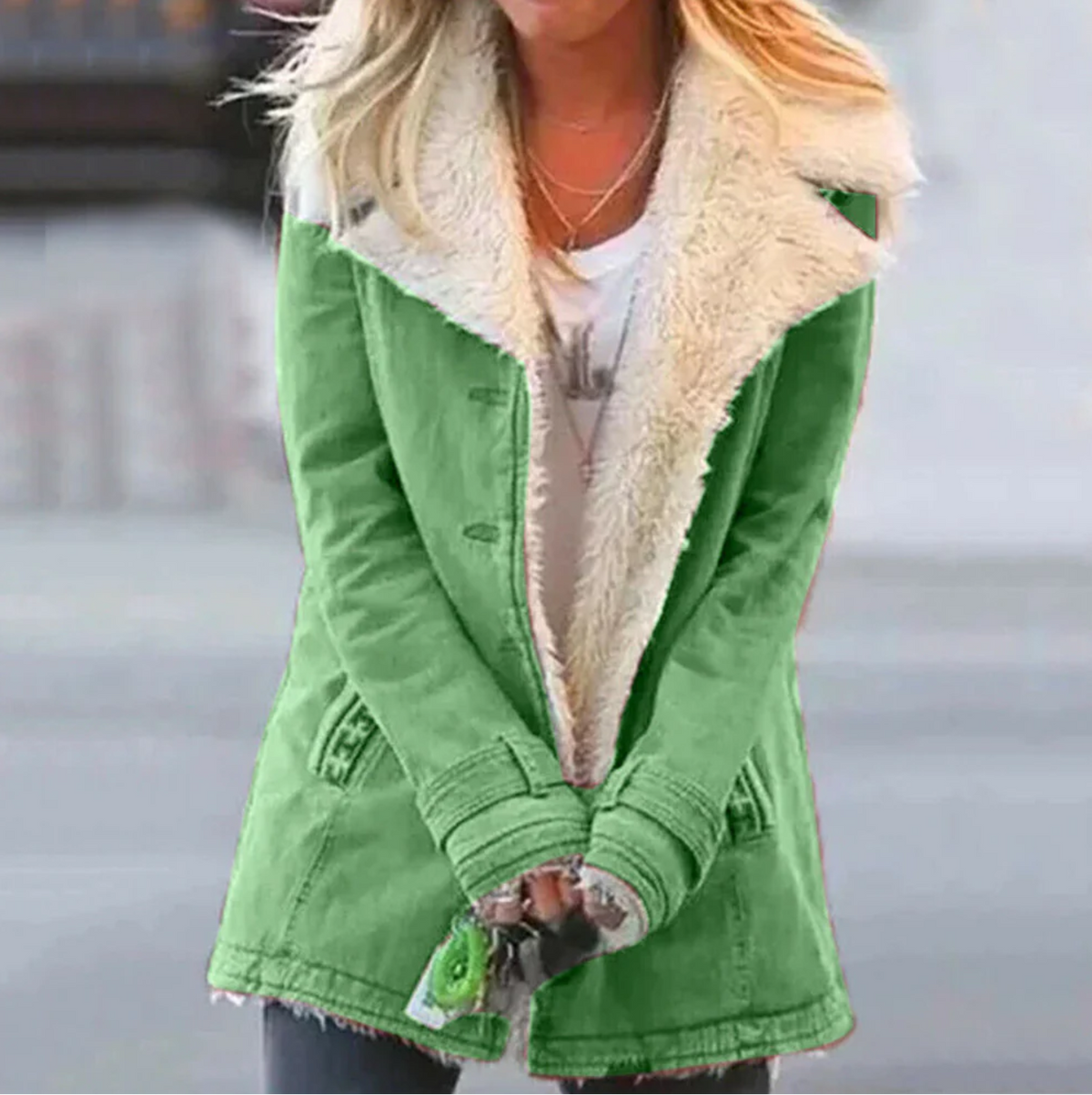 Manteau d’Hiver Long avec Manches Longues pour Femme | Idéal pour la Saison Froide