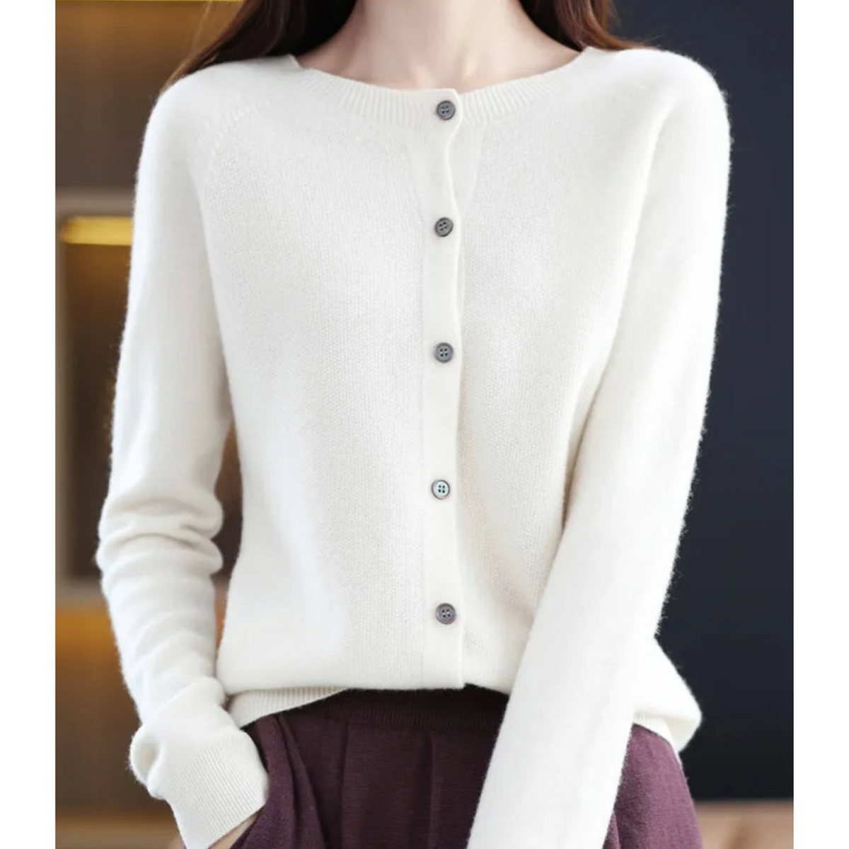 Merino wol kasjmier trui - Marbel