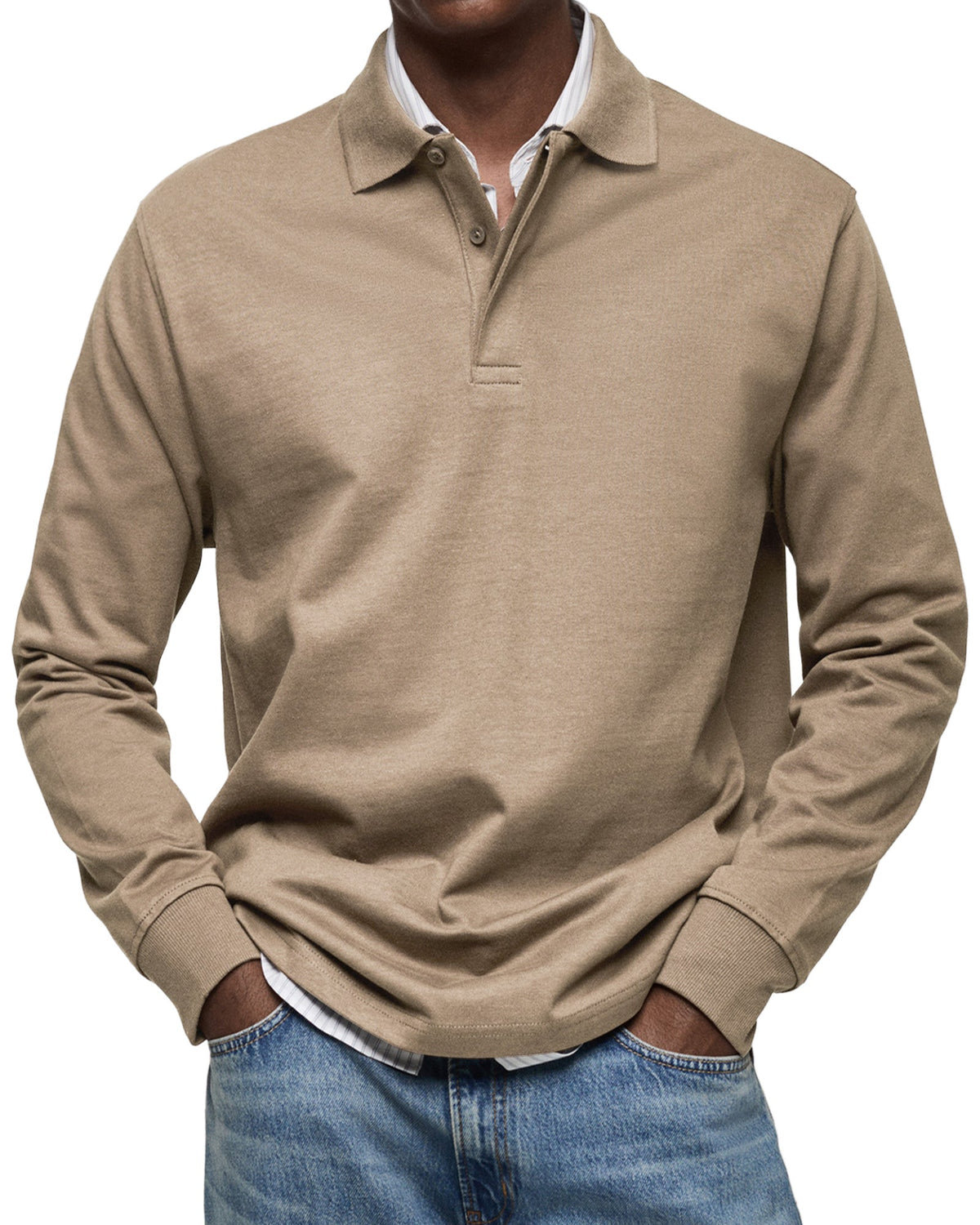 LAURENT MONACO | POLO DE LUXE À MANCHES LONGUES