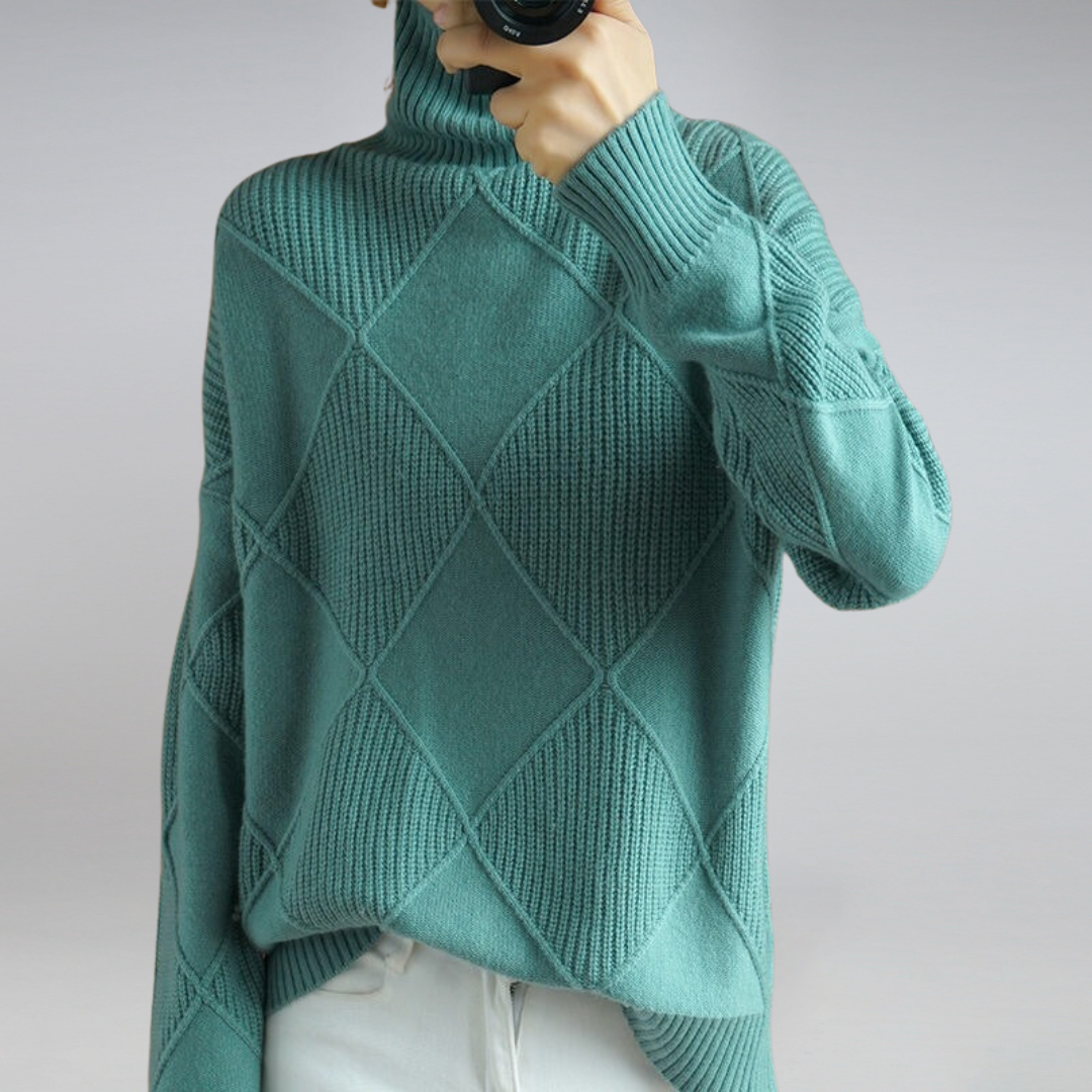 Kuscheliger Kaschmir Damen Rollkragenpullover