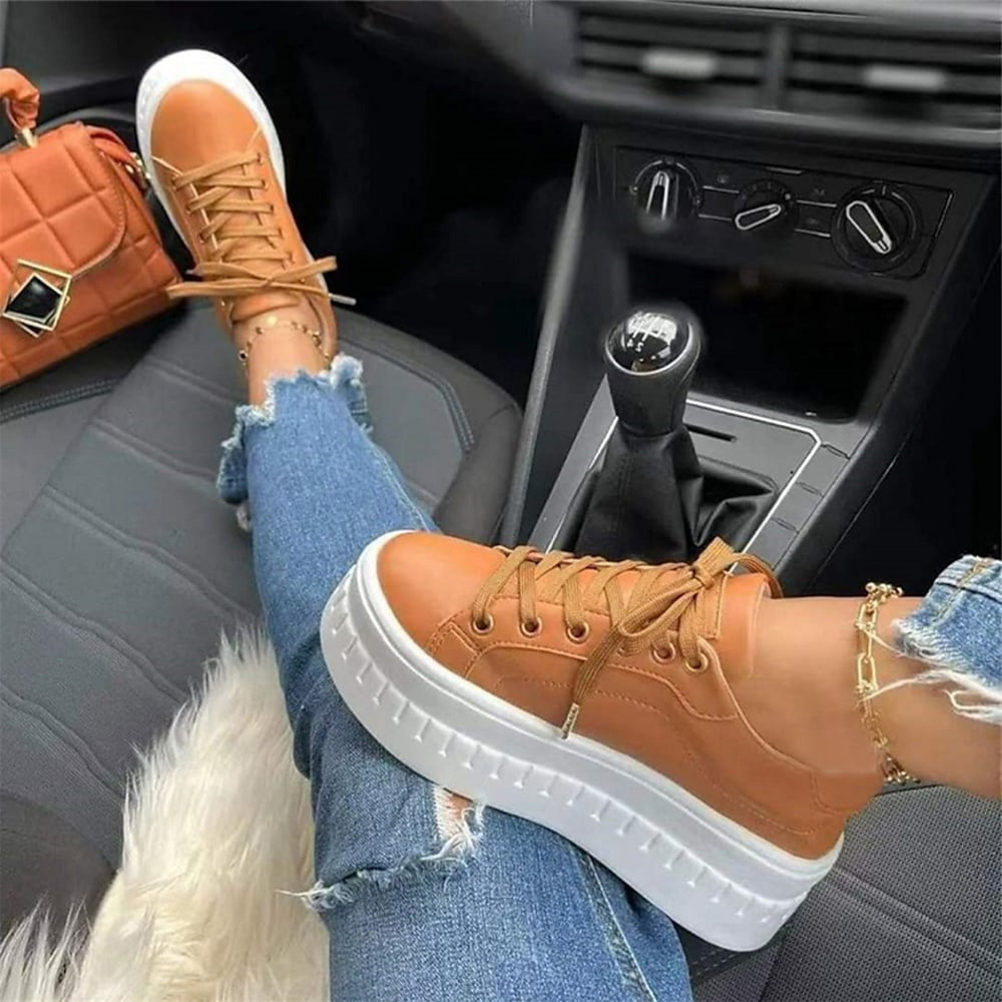 Kyriellé | Sneakers Mode Pour Femme | Semelle Épaisse