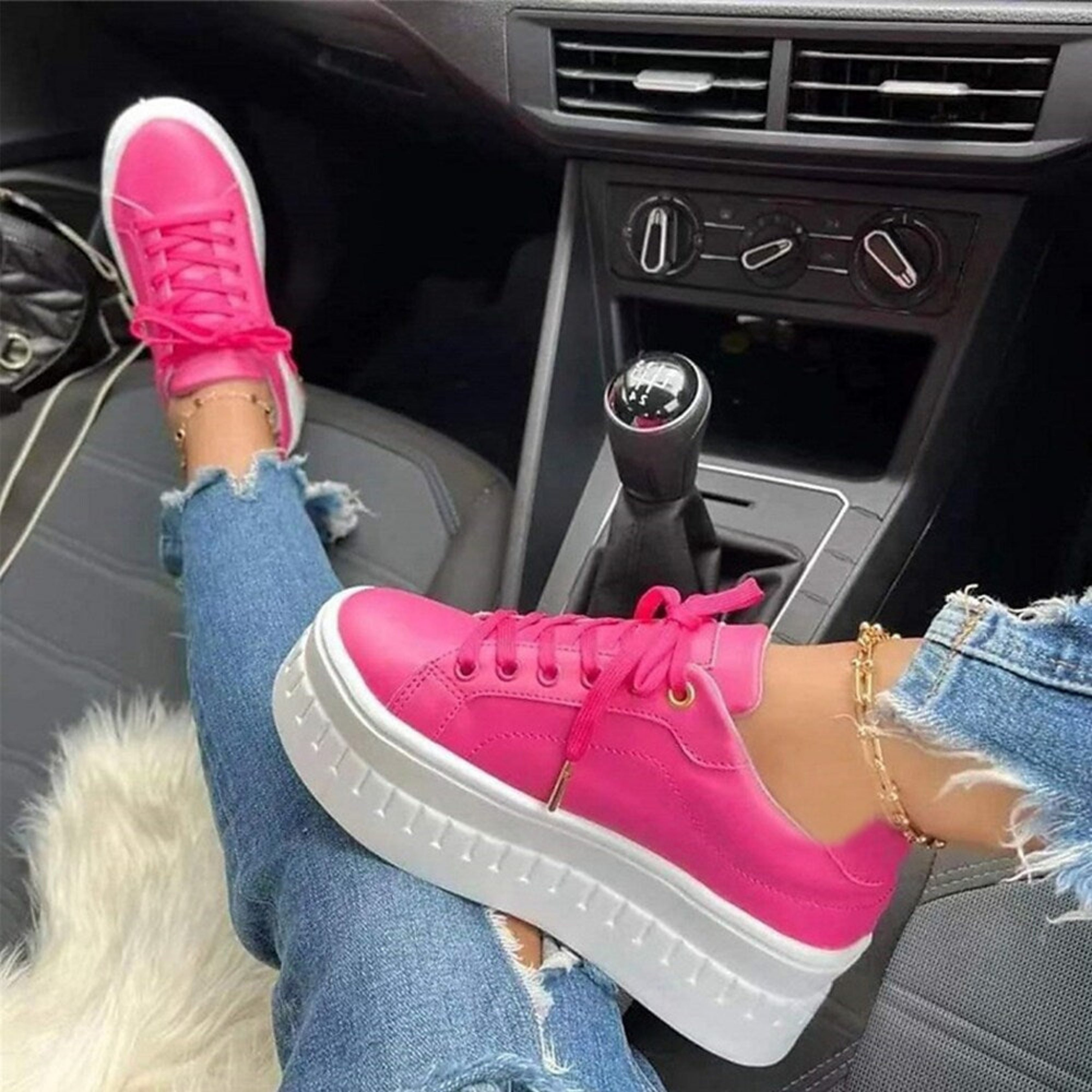 Kyriellé | Sneakers Mode Pour Femme | Semelle Épaisse