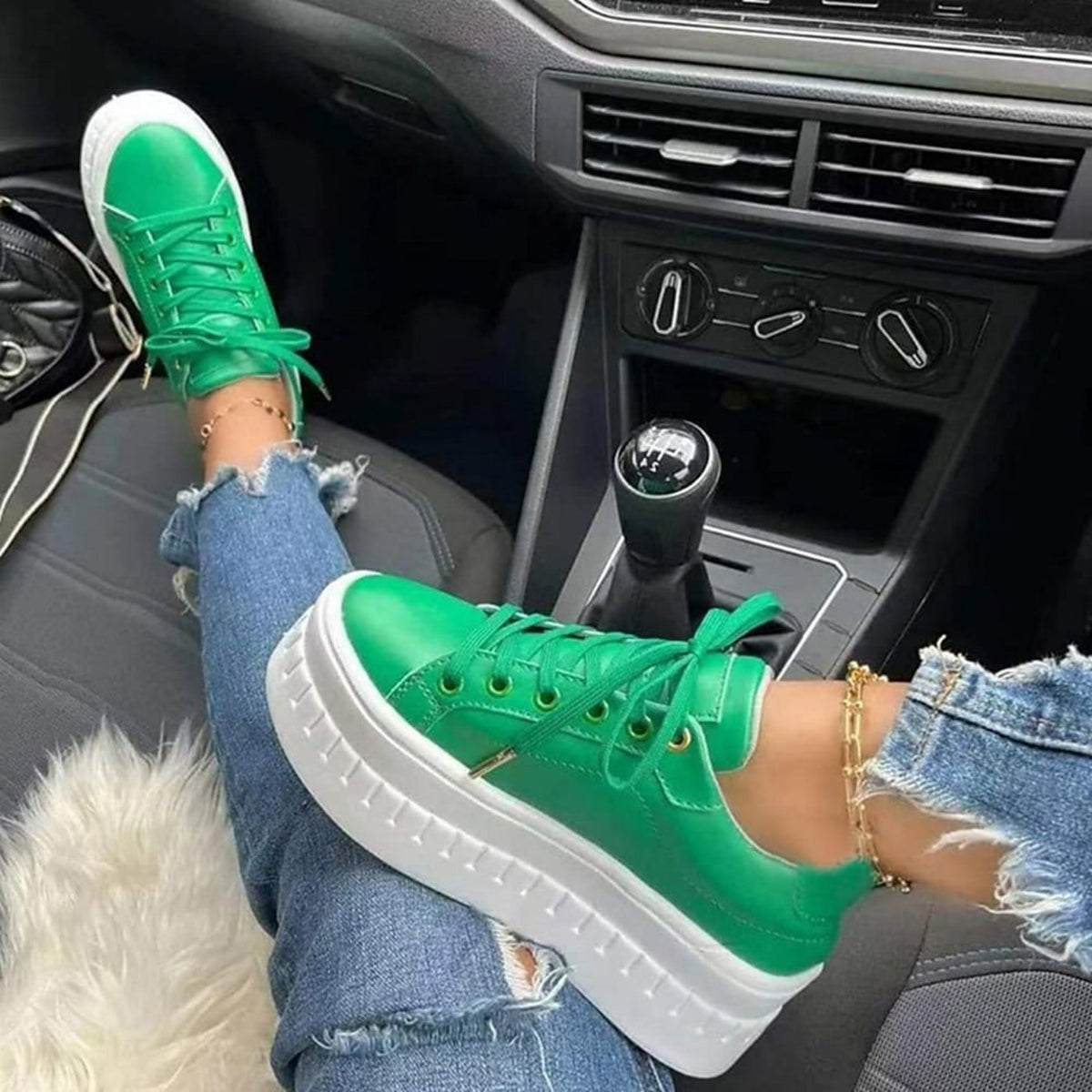 Kyriellé | Sneakers Mode Pour Femme | Semelle Épaisse