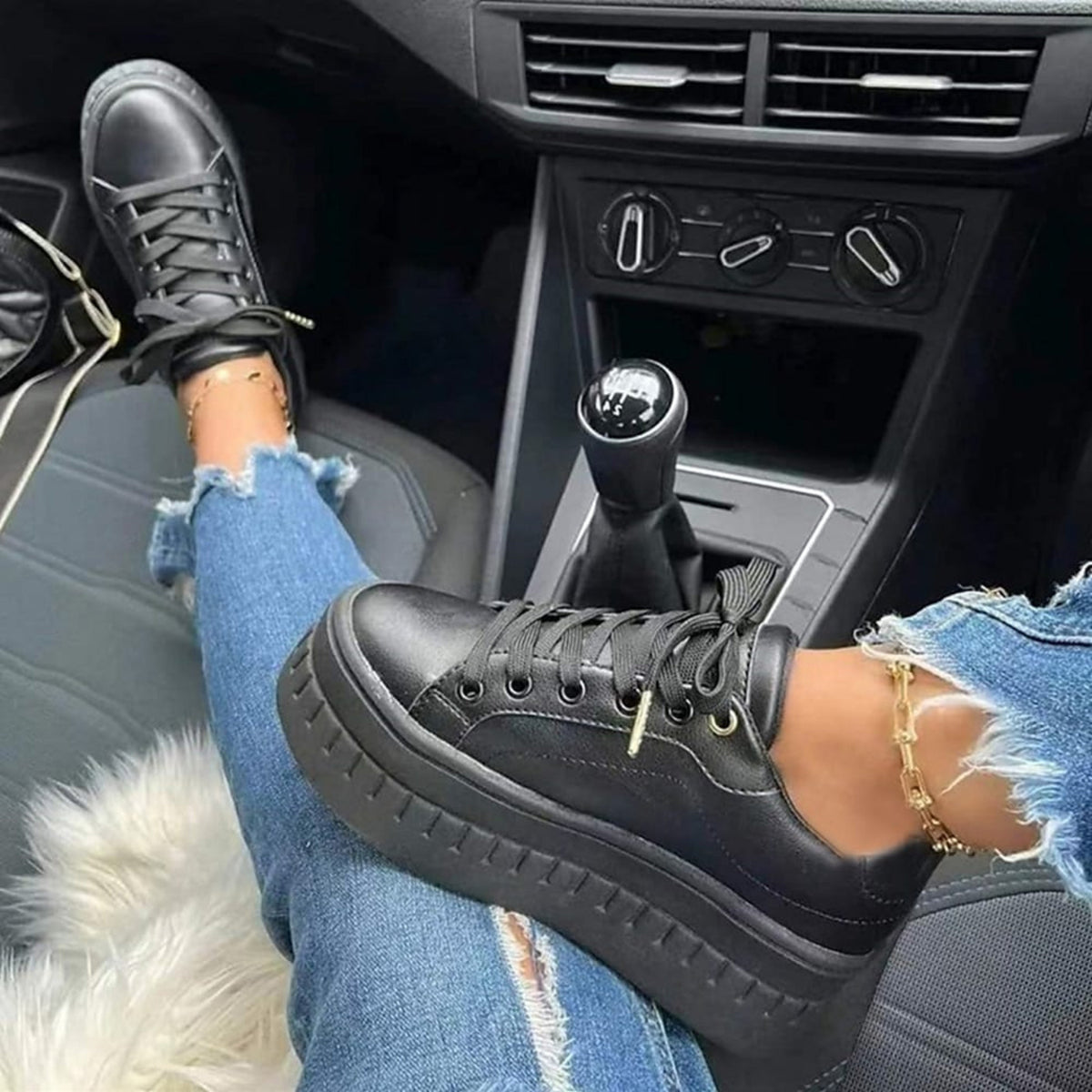 Kyriellé | Sneakers Mode Pour Femme | Semelle Épaisse