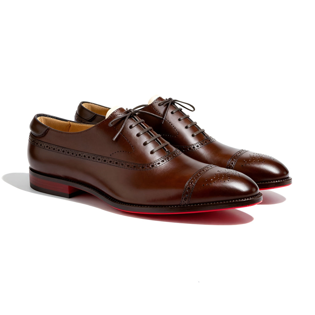 PERFORATED OXFORD SHOES FOR MEN