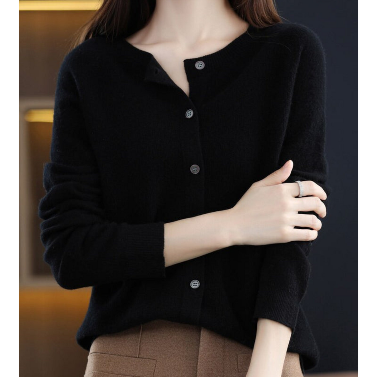 Merino wol kasjmier trui - Marbel