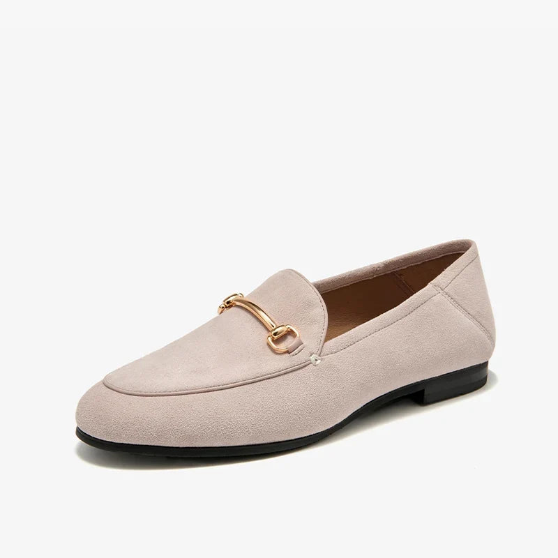 Mocassins femme à mors métallique