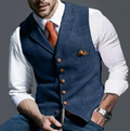 Elegant licht geruit gilet - Alexander
