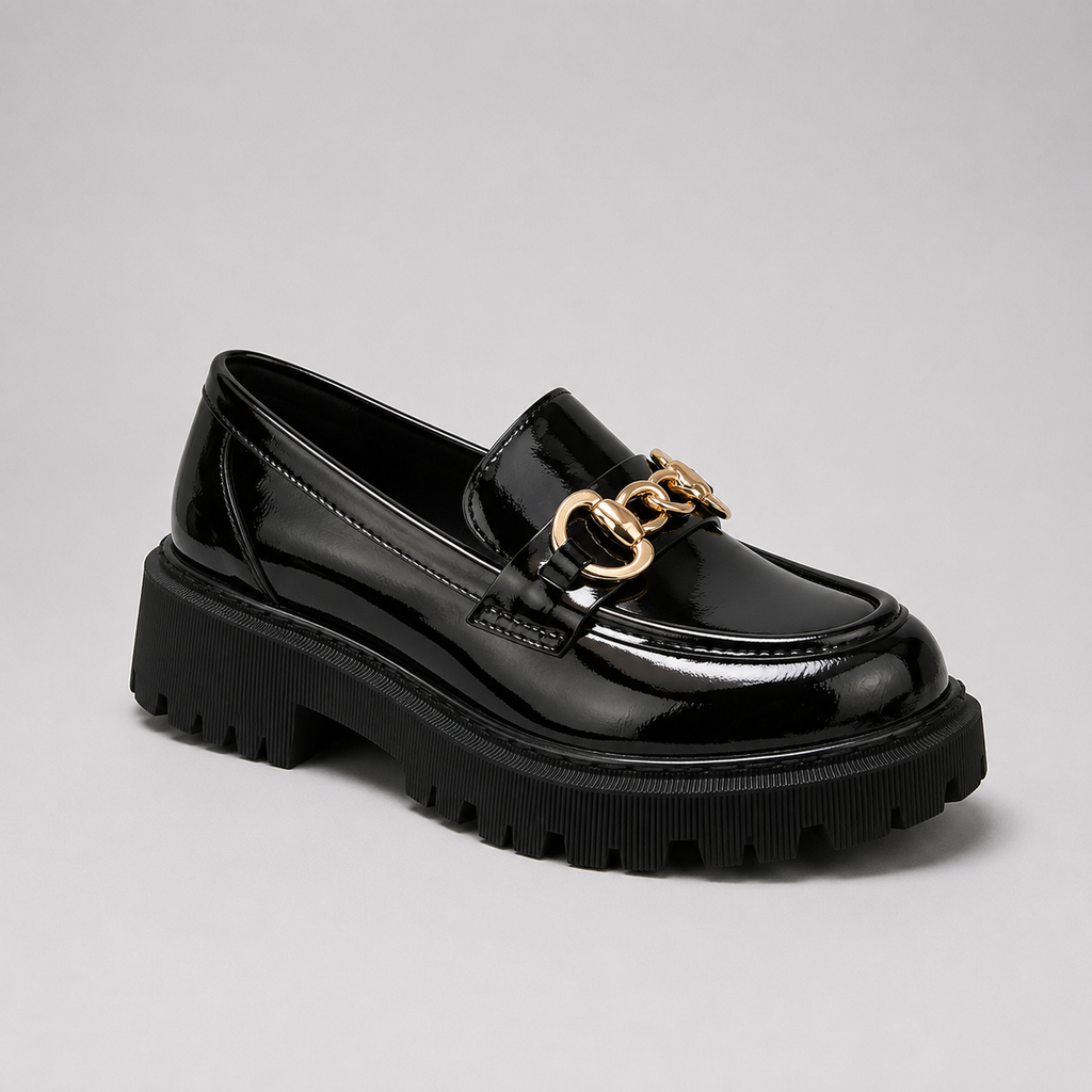 Belen | Block Heel Platform Loafers