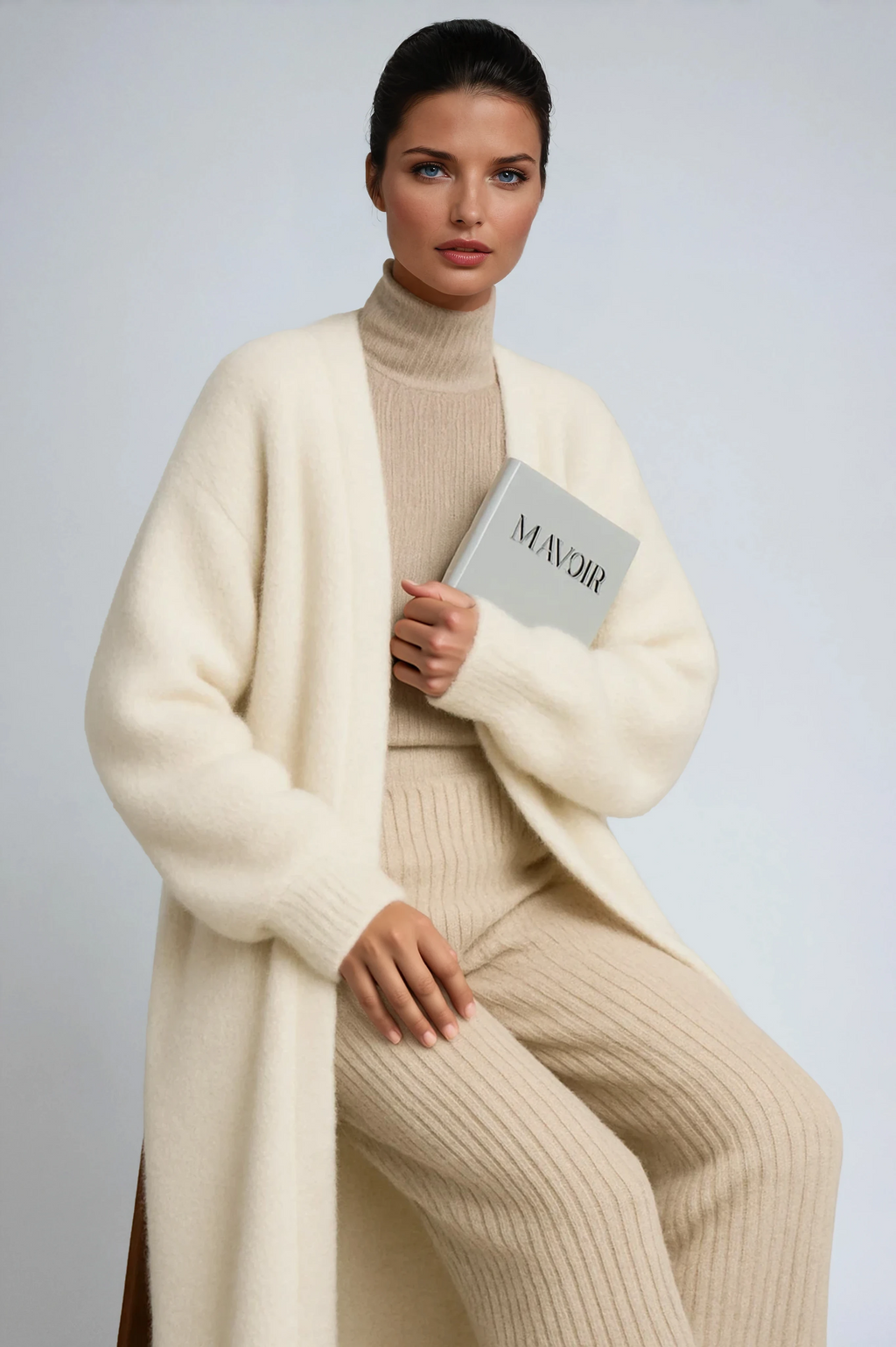 LONG CARDIGAN – OPEN FRONT COAT