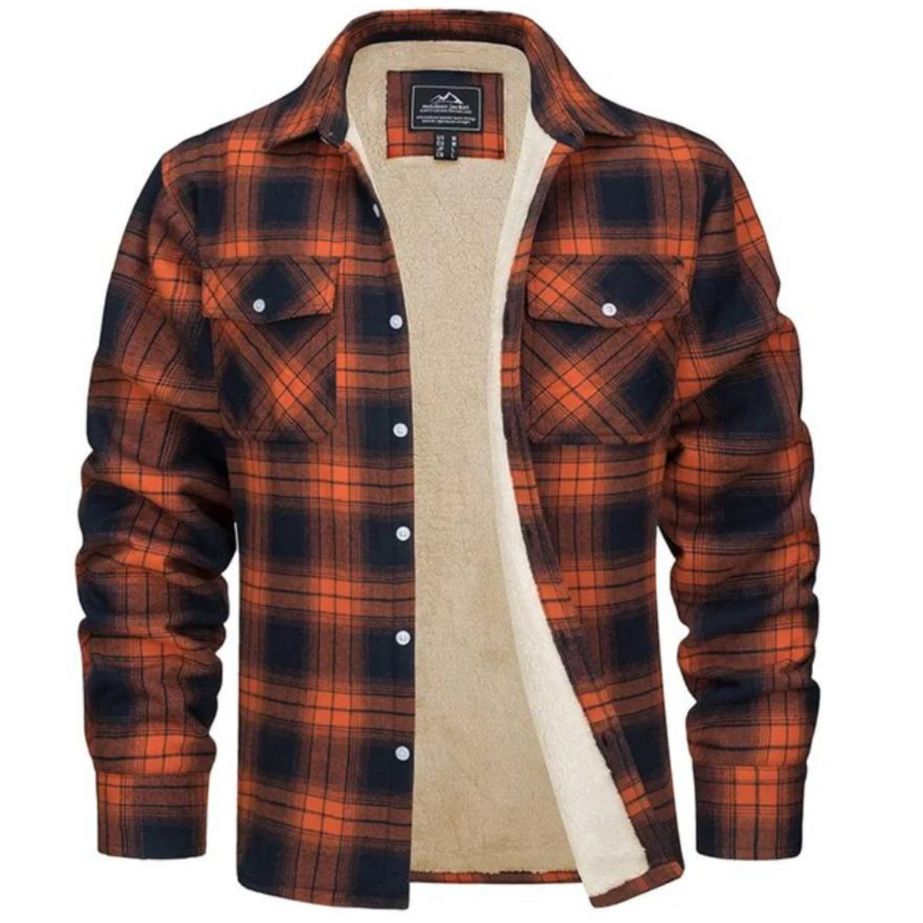 Heren Vest met Ruitpatroon en Fleece Voering