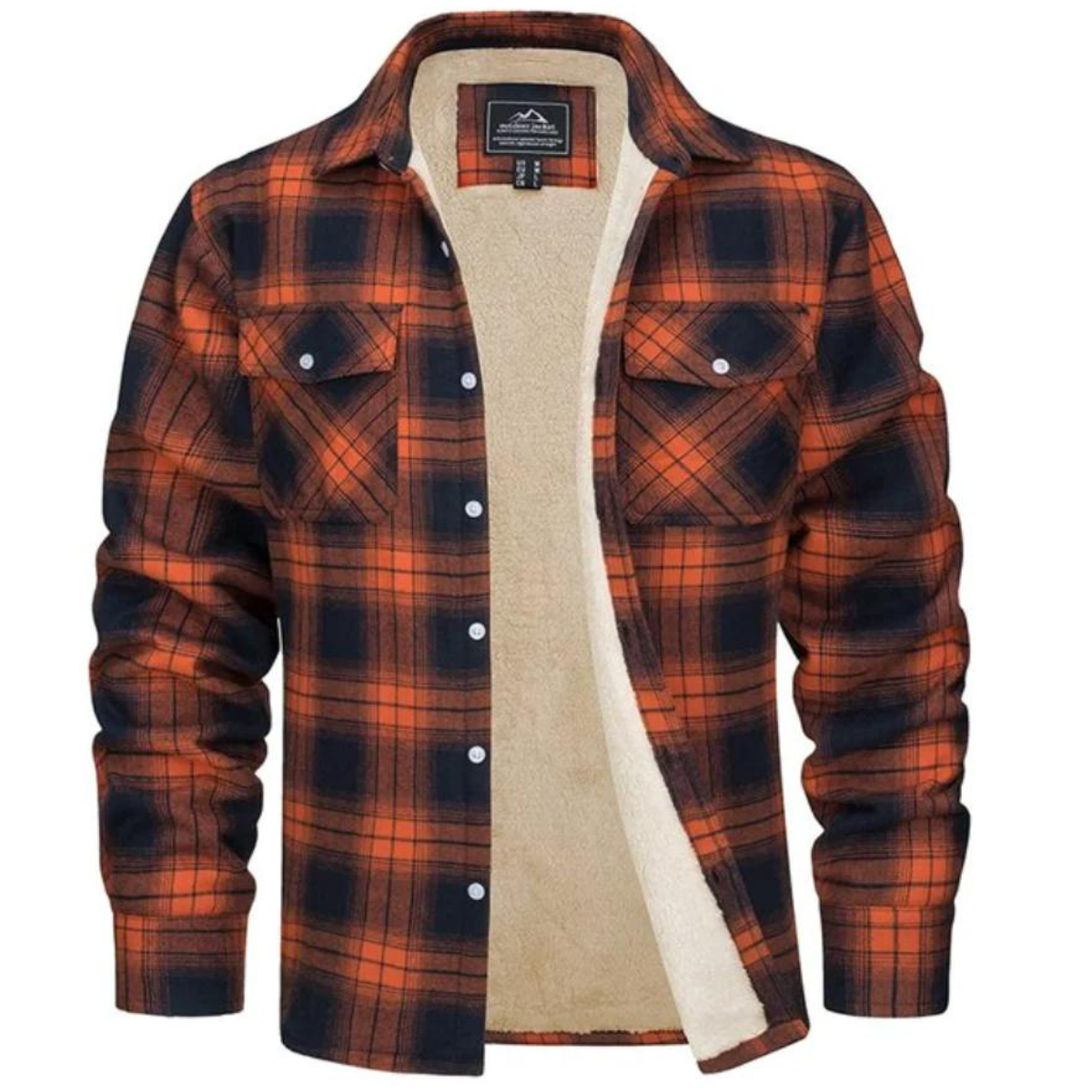 Heren Vest met Ruitpatroon en Fleece Voering