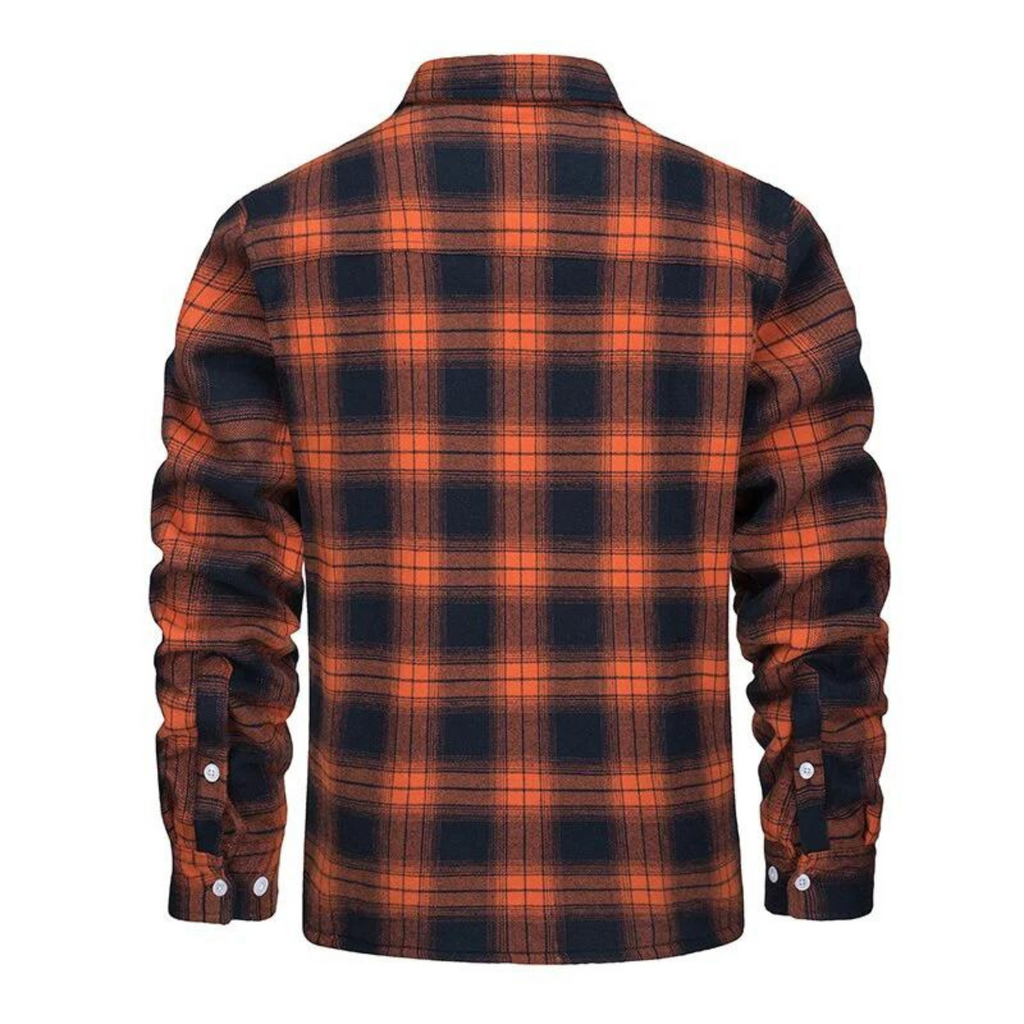 Heren Vest met Ruitpatroon en Fleece Voering