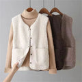 Gilet Sans Manches à Boutons pour Femme | Idéal pour la Superposition en Automne et Hiver