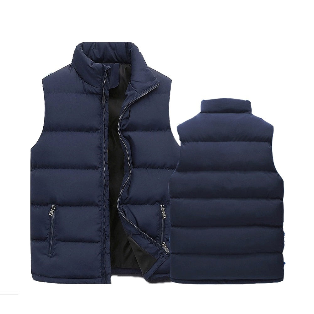 Heren Gewatteerde Bodywarmer met  Ritssluiting