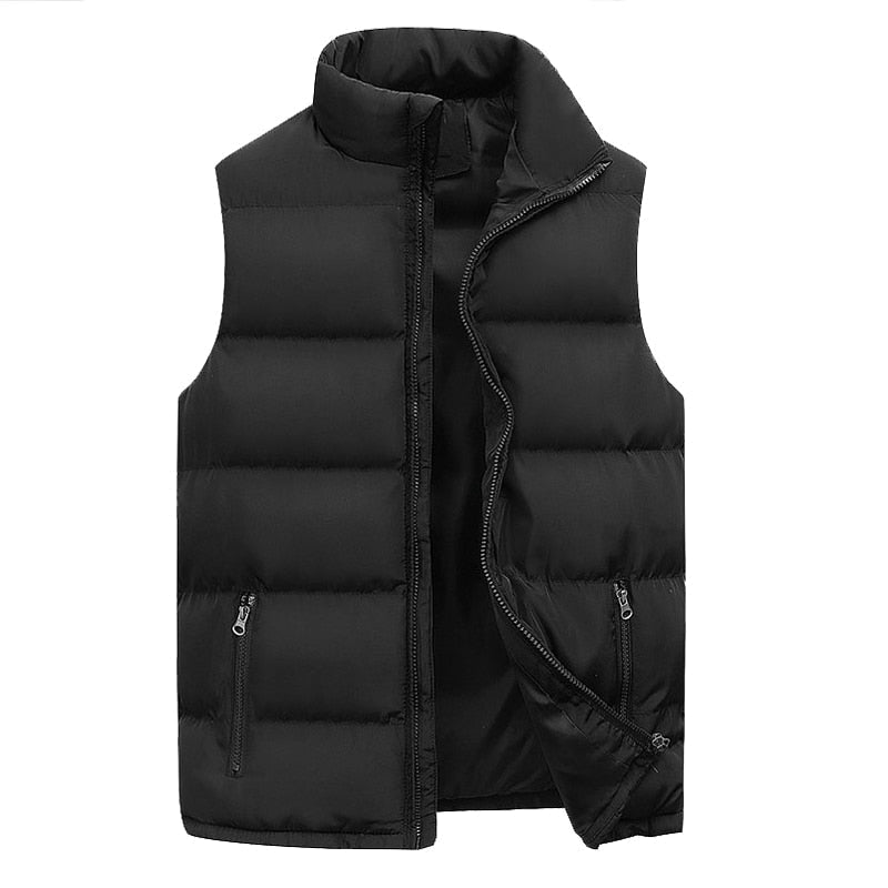 Heren Gewatteerde Bodywarmer met  Ritssluiting
