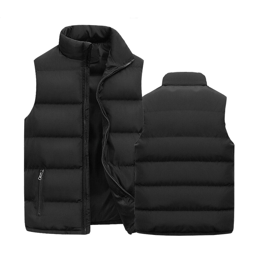 Heren Gewatteerde Bodywarmer met  Ritssluiting