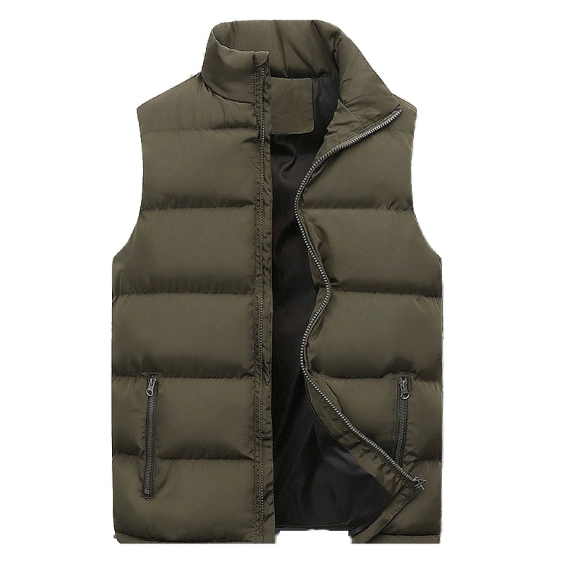 Heren Gewatteerde Bodywarmer met  Ritssluiting
