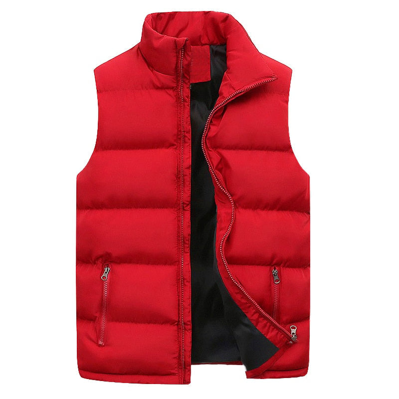 Heren Gewatteerde Bodywarmer met  Ritssluiting