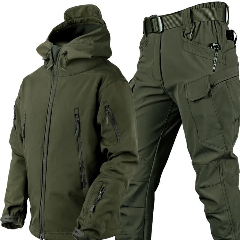 Heren Outdoor Set met Waterdichte Bescherming en Fleecevoering