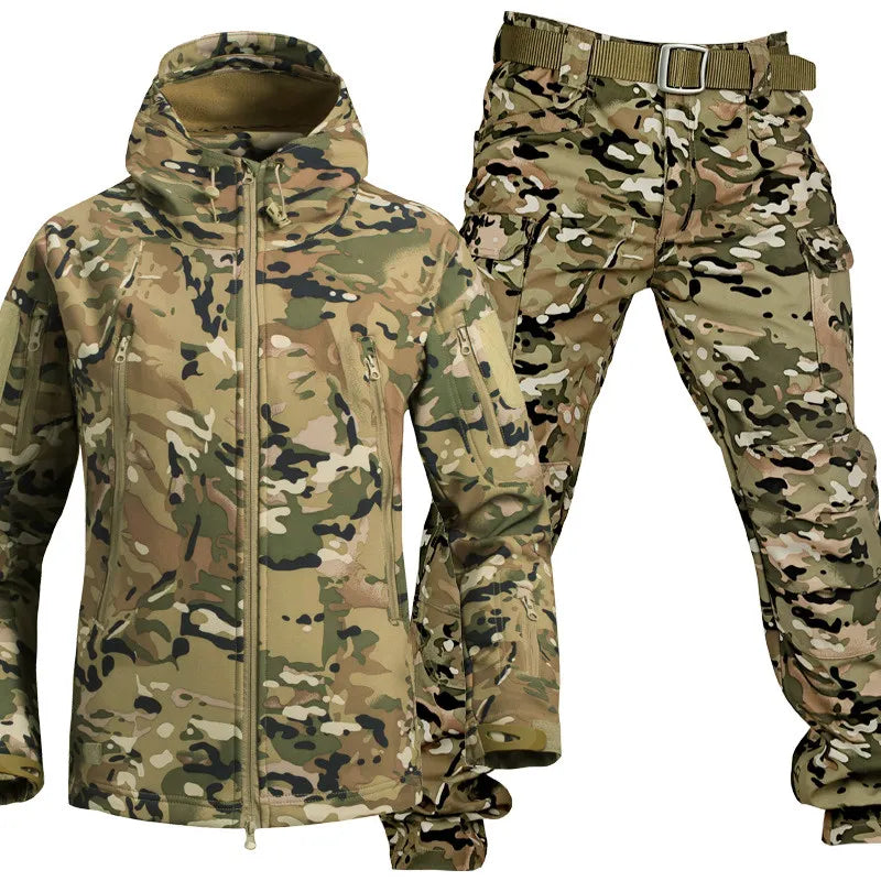 Heren Outdoor Set met Waterdichte Bescherming en Fleecevoering