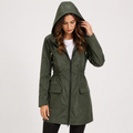 Imogen Walker | Hooded Raincoat with Drawstring Waist