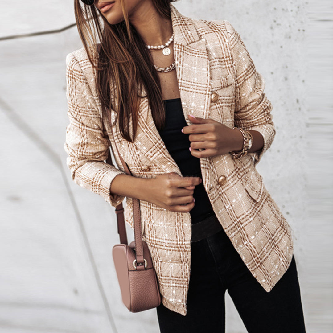 Blazer à Coupe Cintrée Avec Fermeture à Un Bouton Pour Femme | Idéal Pour le Bureau