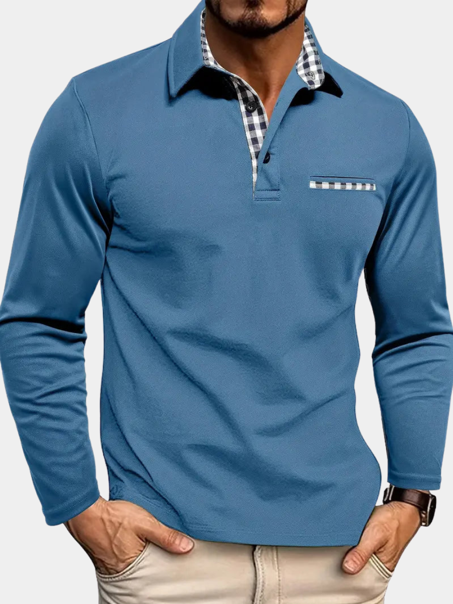 LONG SLEEVE POLO FOR MEN