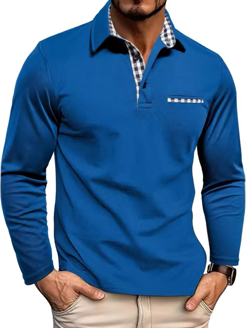 LONG SLEEVE POLO FOR MEN