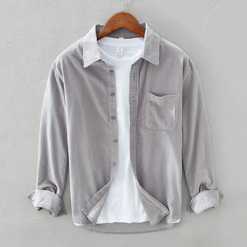 Herren Retro Cordhemd im eleganten Stil für jeden Anlass