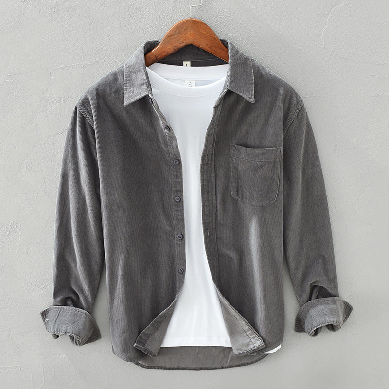 Herren Retro Cordhemd im eleganten Stil für jeden Anlass