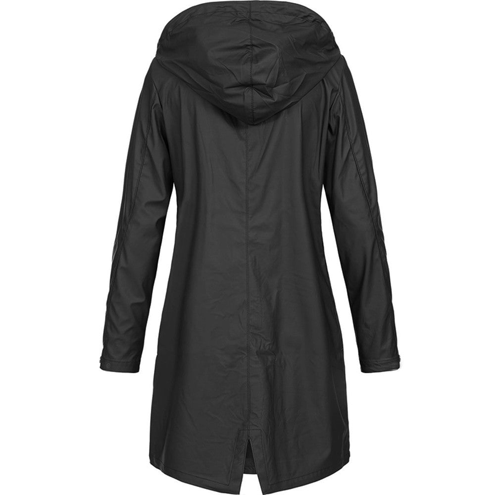 Phoebe Cartwright | Hooded Long Rain Jacket Waterproof