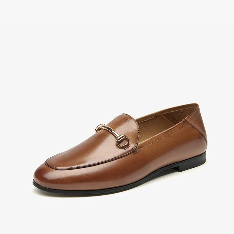 Mocassins femme à mors métallique