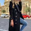 Manteau Long avec Fermeture Boutonnée pour Femme | Idéal pour l’Hiver et la Mi-Saison