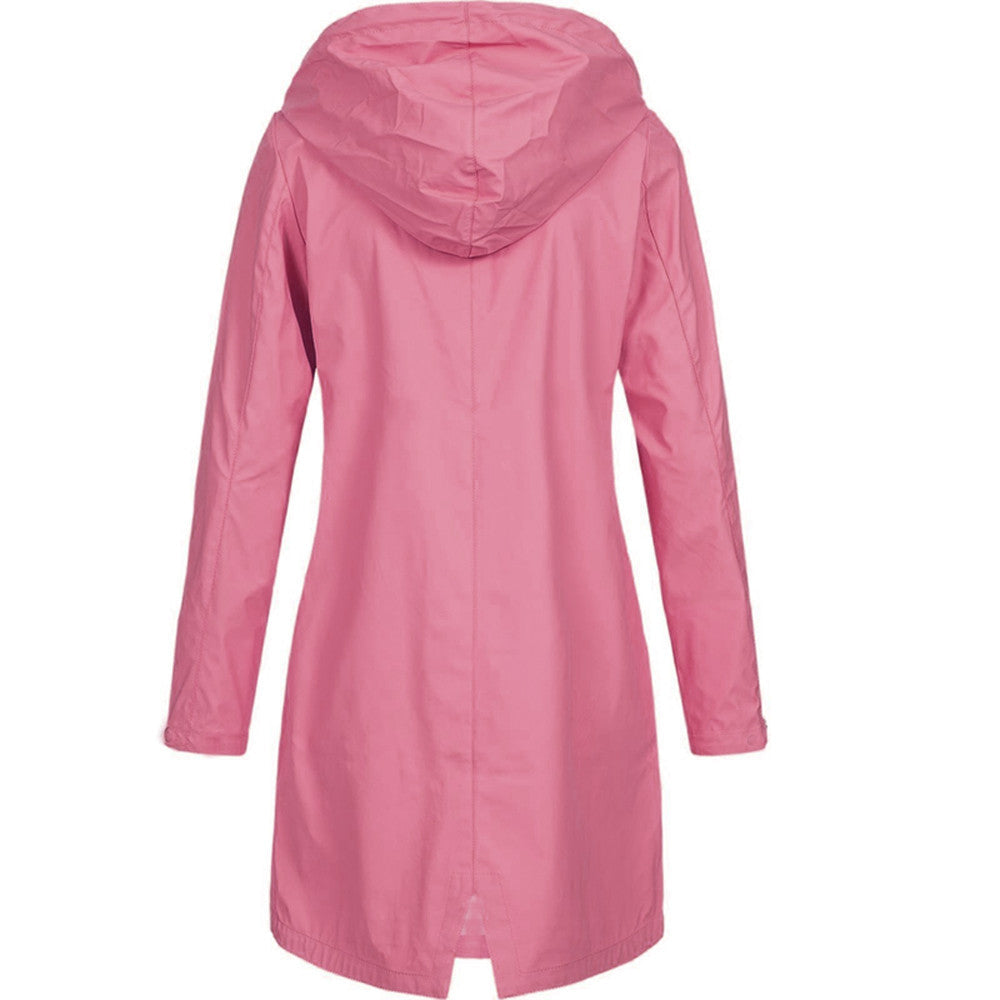 Phoebe Cartwright | Hooded Long Rain Jacket Waterproof