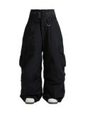 Unisex spodnie snowboardowe | Luźny zimowy krój cargo