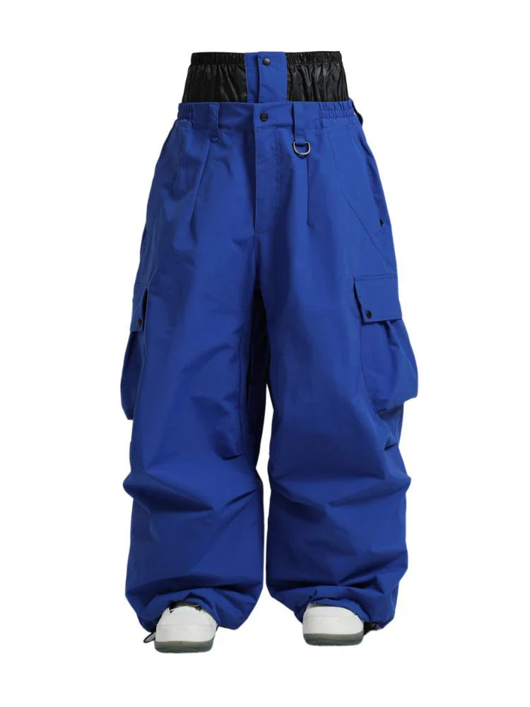 Unisex spodnie snowboardowe | Luźny zimowy krój cargo