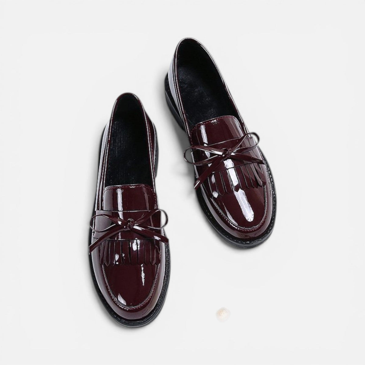 Elisa | Classic Patent Slip-On Loafers
