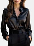 Carmina | Women’s Long Sleeve Satin Blouse