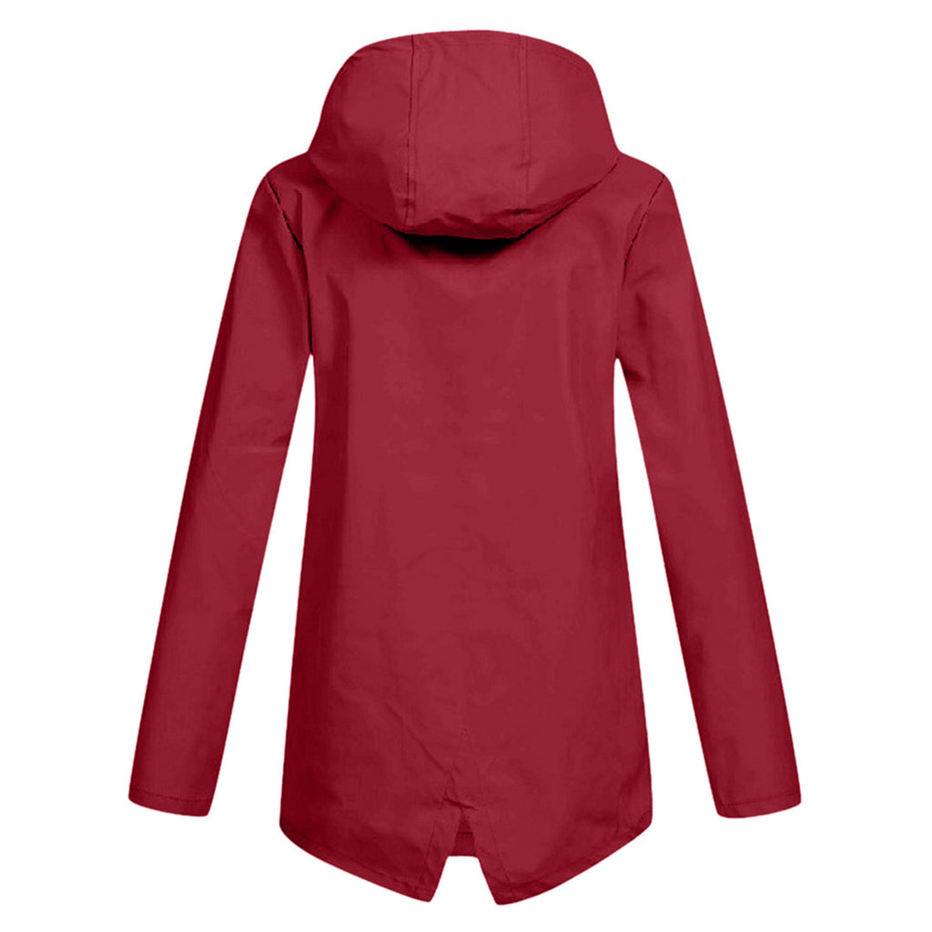 Harriet Calloway | Hooded Long Rain Jacket With Minimalist Finish