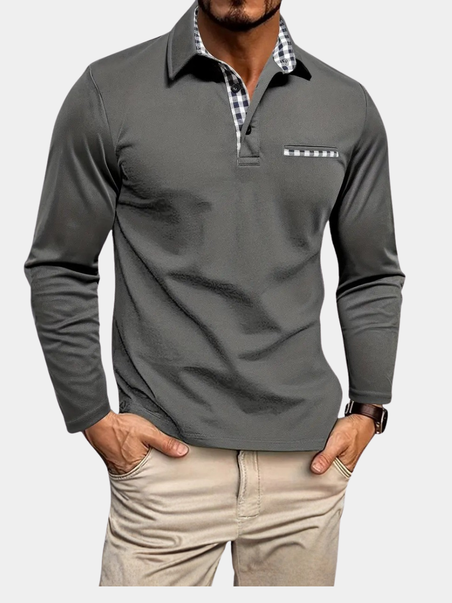 LAURENT MONACO | POLO À MANCHES LONGUES POUR HOMME