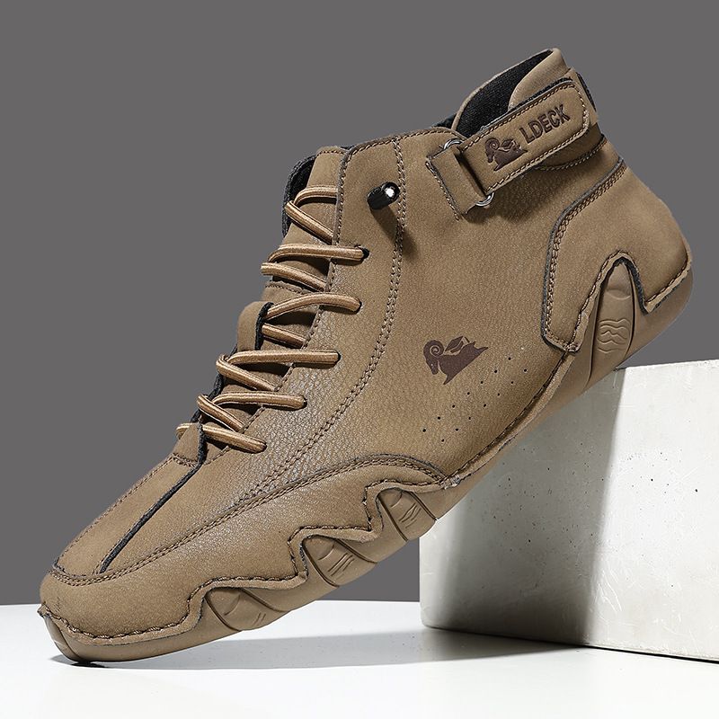 Decks | Ultra-comfortabele antislip blotevoetschoen van leer (Unisex)