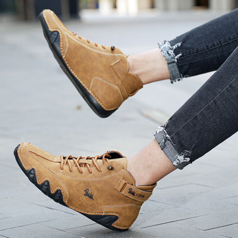 Decks | Ultra-comfortabele antislip blotevoetschoen van leer (Unisex)