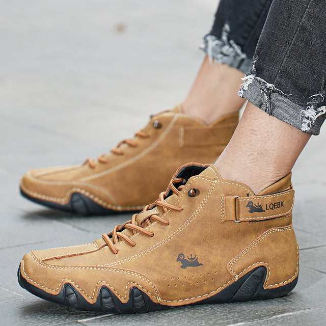 Decks | Ultra-comfortabele antislip blotevoetschoen van leer (Unisex)