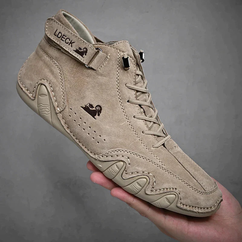 Decks | Ultra-comfortabele antislip blotevoetschoen van leer (Unisex)