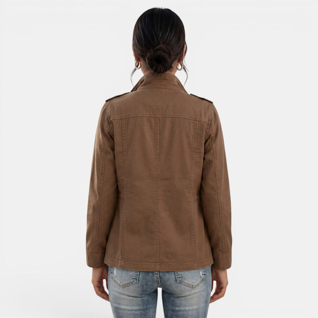 Chaqueta Mujer Entretiempo Casual con Cremallera