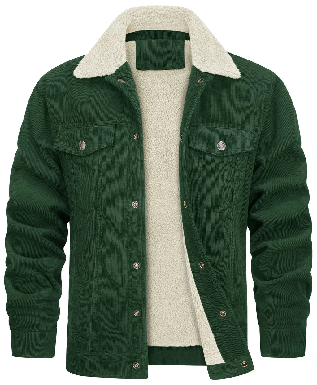 Tom Hollinger | Gefütterte Cordjacke mit Sherpa-Kragen